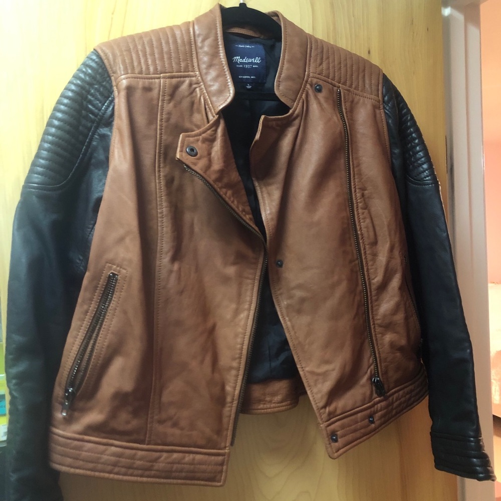 Madewell quilted leather backroad jacket